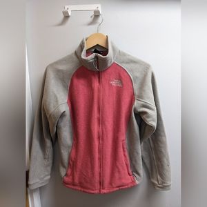 The North face Women's Fleece Zip Jacket Pink Size Medium Light Weight Casual